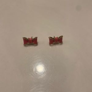 Pink bow Kate Spade earrings